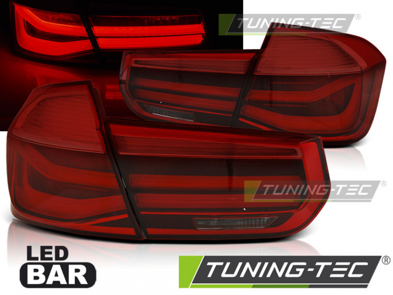 LED Lightbar Design Rückleuchten für BMW 3er F30 Limousine 11-15 rot